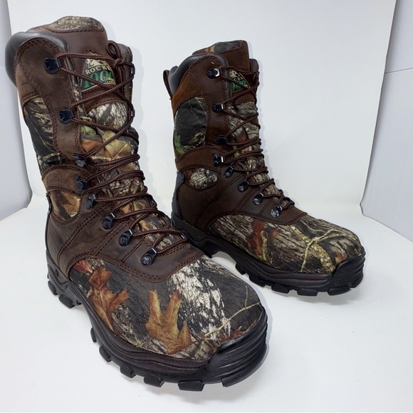 Rocky Sport Utility Max Brown and Green Outdoor Boots with  display picture 1